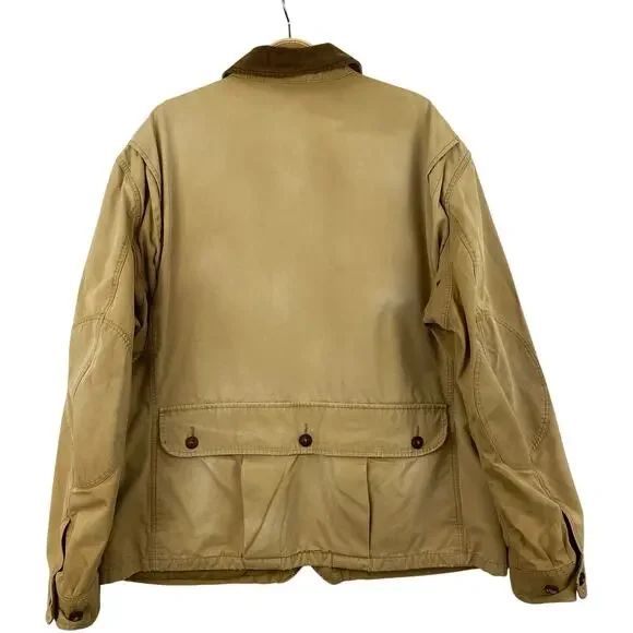 Vintage Polo Ralph Lauren Men Barn Chore Field Hunting Coat Jacket XL Tan Canvas - Picture 2 of 11